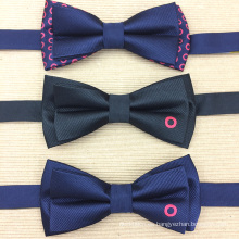 Custom OEM 100% seda Jacquard bordado Single Donuts Bow Ties Hombres